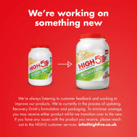 HIGH5 Recovery Drink - Carbohydrate and Whey Protein Powder (20g) for Muscle Recovery with Electrolytes Powder - Fast-Absorbing Post Workout Shake (Banana & Vanilla Milkshake, 450g - 9 Servings)