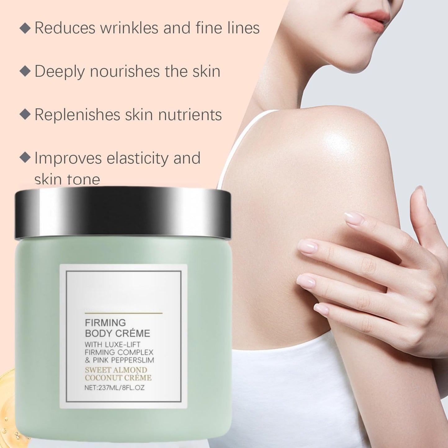 Cham/pagne Body Firming Cream,Lift Firming Body Creme,Cham/pagne Lift Bod/y Cre/me,Body Moisturiser,Bo/dy Lotion,Skin Tightening Cream B/ody,Anti Aging Firming B/ody Cre/me,Coconut Glow Bod/y Butter