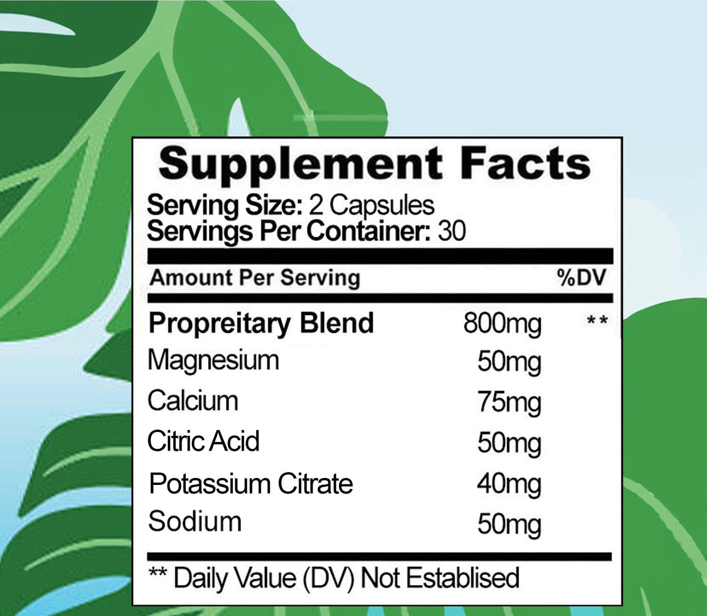 VeeloSlim - Advanced Formula - Natural Ingredients - 60 Capsules/Dido Extreme Supplements