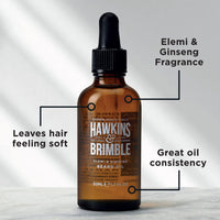 Hawkins & Brimble Beard oil Promotes Beard growth with Beard oil for Men, Beard oil Repairs your Beard with Argan and Olive oil, Update your Beard Care Routine with Shea Butter and Vitamin E.