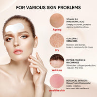 InfiniteRelax Forehead Wrinkle Patches For Anti-wrinkle, Anti Aging Facial Mask For Women Face Lift - with Aloe, Collagen, Vitamin E Overnight Sleep Tape For Wrinkles 12 Pcs