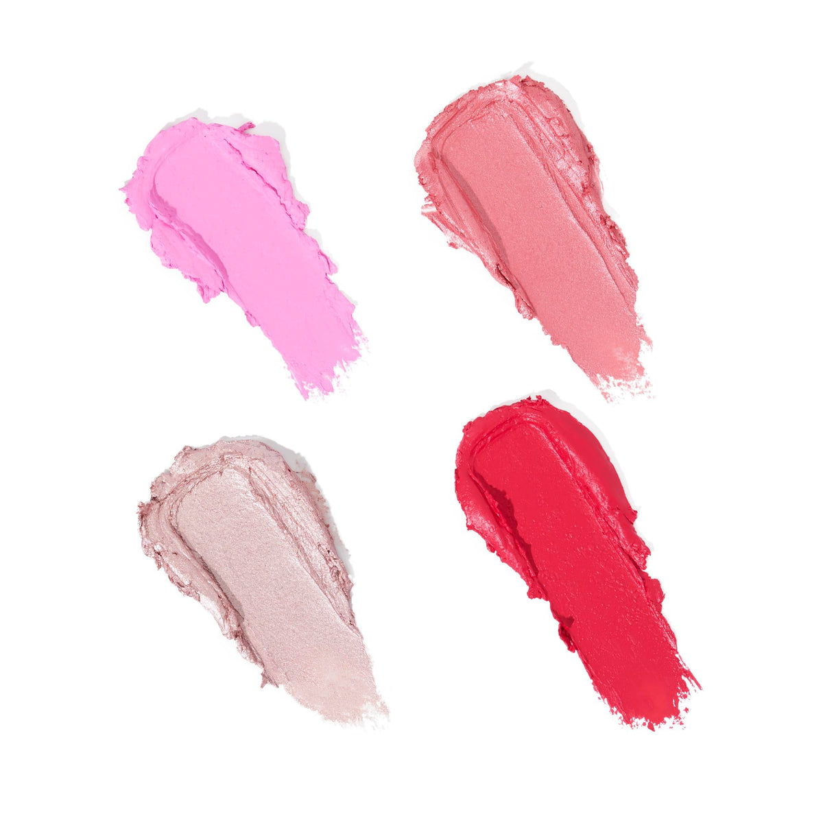 I Heart Revolution Watermelon Dreams Blush & Highlighter Quad, Cream Highlighter & Blush Face Palette, Vegan & Cruelty-Free, 2.8g
