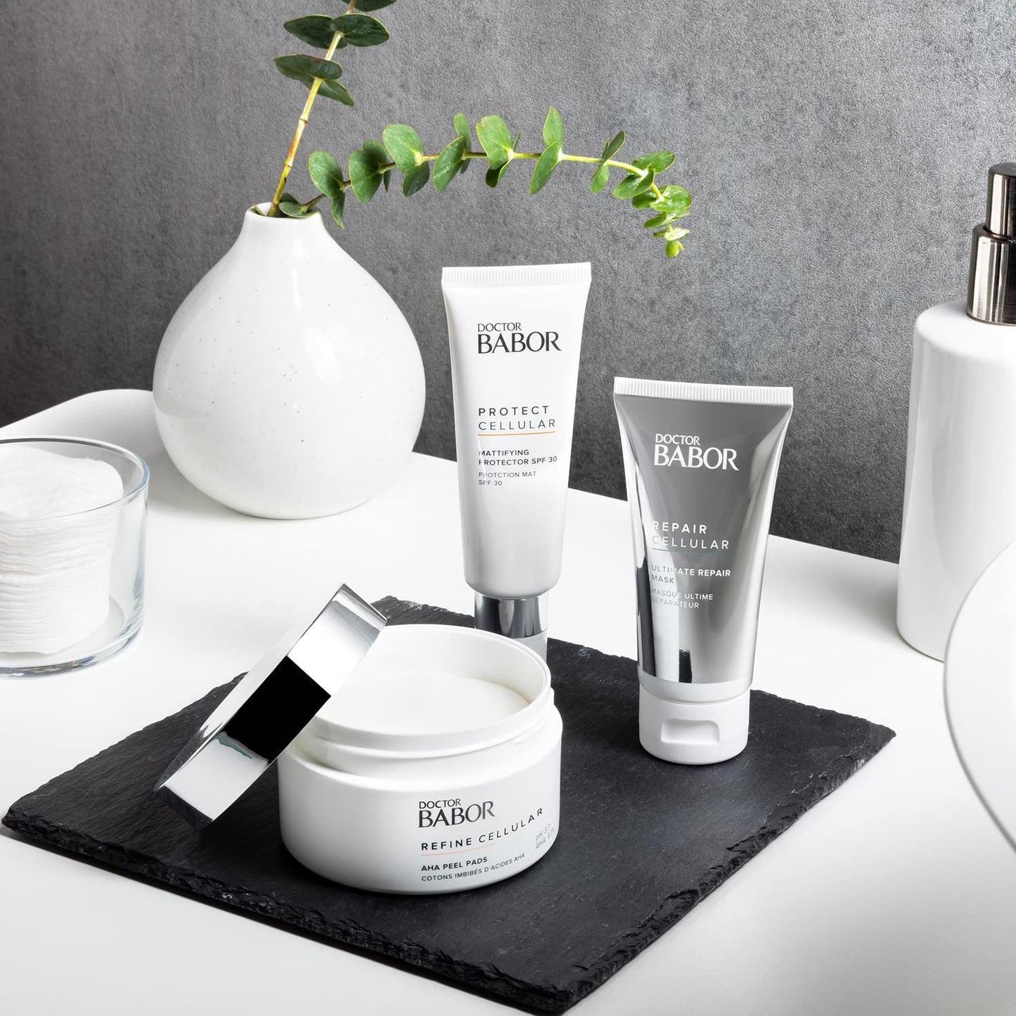 DOCTOR BABOR Face Sun Cream SPF 50, Fast-Absorbing and Non-Sticky Sun Protection Balm with Panthenol, Protecting Balm, 1 x 50 ml