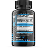 ZMB6 60 Tablets Gluten Free Vegan Vitamin B6, Magnesium and Zinc Tablet | Normal Muscle Function & Energy Yielding Metabolism | Muscle Growth & Sleep Support | PROELITE UK