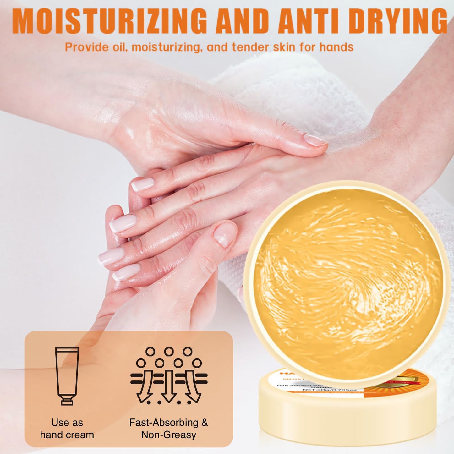 CTUBLIAUNX Foot Cream – Honey & Vitamin E Moisturizer, Cracked Heel Repair and Callus Softener for Extremely Dry Skin, Non-Greasy Deep Hydration for Rough Hands & Feet