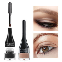 Phoera PHOERA GEL EYELINER LONG LASTING WATERPROOF SMUDGE PROOF 24H MAKEUP 10 SHADE UK (203 BROWN)
