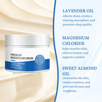 MADGININE Magnesium Butter Natura Magnesium Cream, Magnesium Cream for Muscle Relaxation & Sleep Support, Magnesium Soothing Sleep Cream Moisturizing Body & Skin (90g)