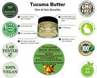 Nativilis Natural Essential Oils Nativilis Amazonian Raw TUCUMA BUTTER (Astrocaryum vulgare) – GREAT HAIR CONDITIONER - HIGH CONCENTRATION VITAMIN-A BETA-CAROTENE - SKIN and Hair Care - nourishing, moisturizing, antioxidant - Copaiba