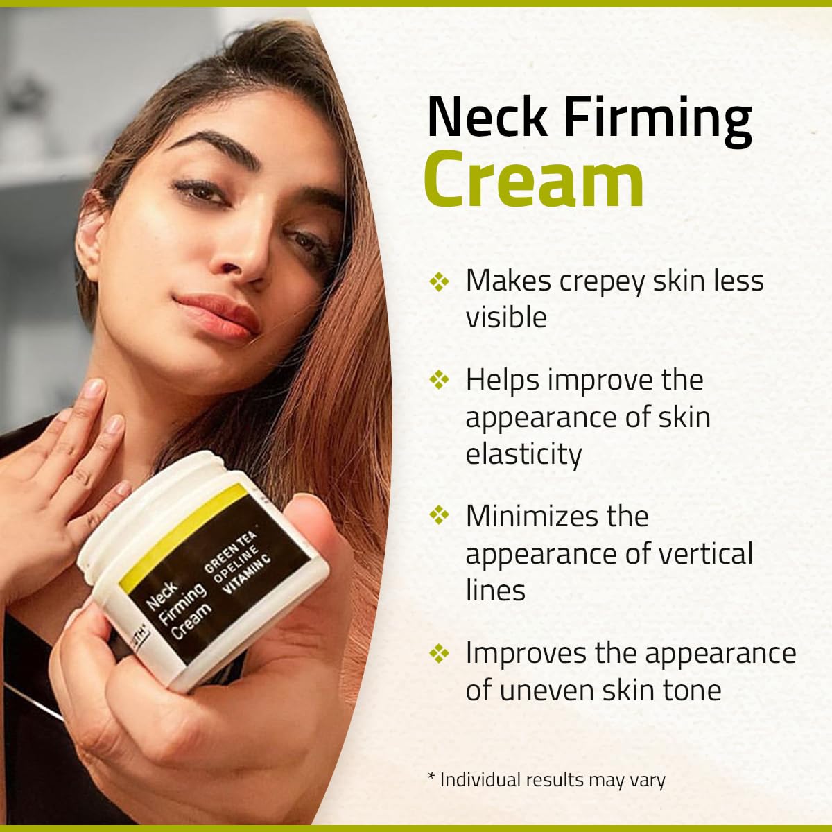 YEOUTH Neck Cream with Vitamin C, Moisturizing Neck Firming Cream for Women and Men, Targeting Decolletage and Double Chin, Cleavage and Chest 120ml