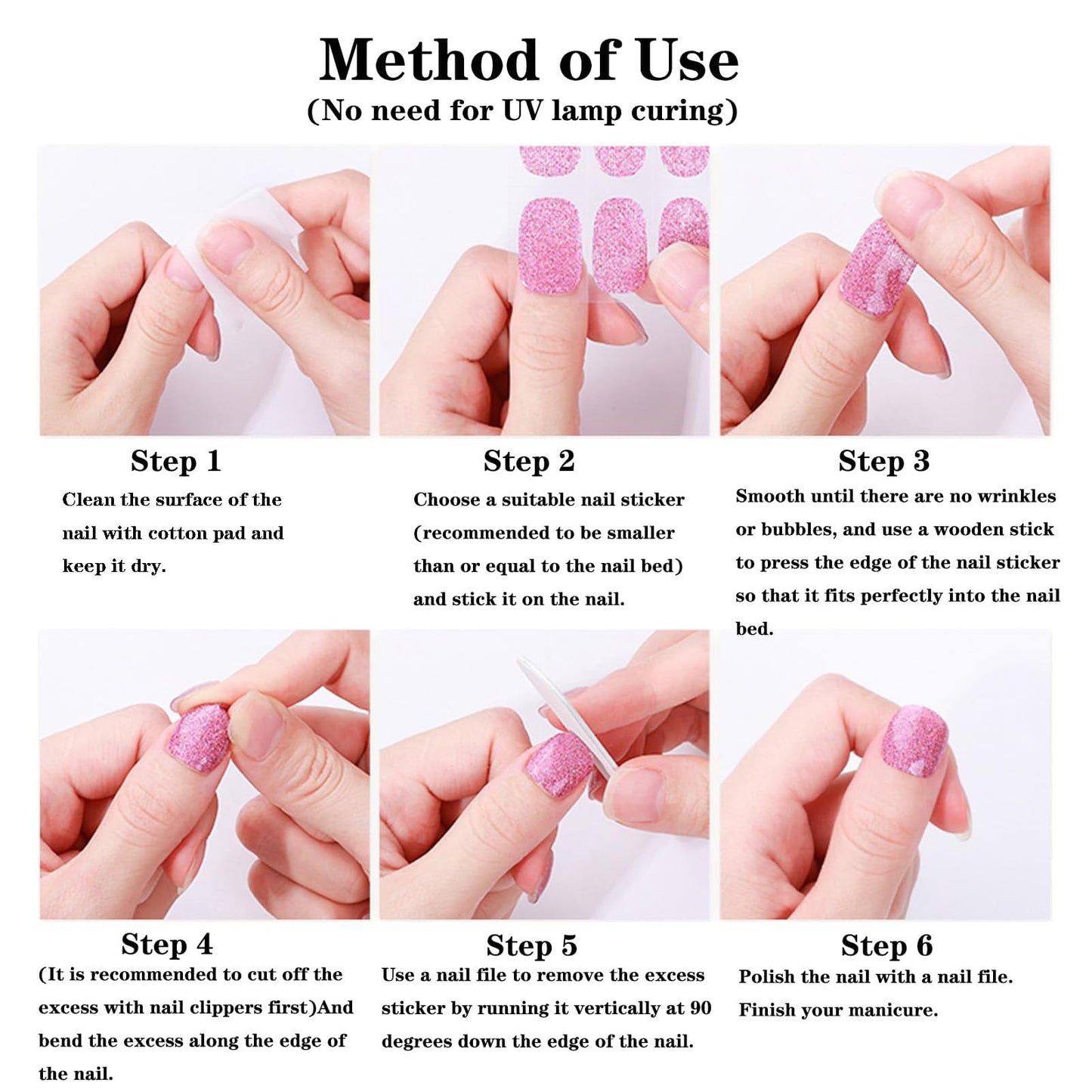 CharmBurst 24-Piece Valentine's Day Press On Nails, Almond Fake Nails, French Love Heart Line Design Artificial Nails For Application, False Nail Tips