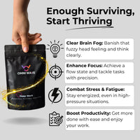 Deep Work by Omni Wave – AI-Engineered Mental Performance Supplement, 14 Natural Ingredients for Clear Focus, Enhanced Productivity, Brain Fog Relief, and Stress & Fatigue Support, Jitter-Free Energy.