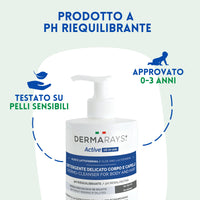 Detergente delicato per corpo e capelli - Dermarays Active - All-in-one