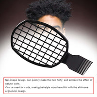 Acouto Men Afro Curly H Comb Dreadlocks Tin Foil Hot Perm Comb H Styling Tool Afro Sponge Comb Sponge B 2 in Design The Net Like Afro Hair Large Sponge Tennis Racket Afro Hair Sponge