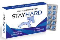 STAYHARD - More Longer | More Harder | More Stronger Performance | Stamina Endurance Booster Herbal Supplement Blue Tablets for Men - 10 Ginseng Tablets