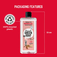 marcel's green soap Marcel's Green Soap - Shower gel - Argan & Oudh - Microplastic-free – Paraben Free - 100% recycled plastic bottle - 99% biodegradable - 100% vegan