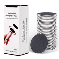 AONOLOVO Electric Foot File Hard Skin Remover, Powerful Electric Callus Remover Foot Sander Pedicure Tools Dead Skin Remover, Speed Adjustable, with 60pcs Replacement Sandpaper (Gray)