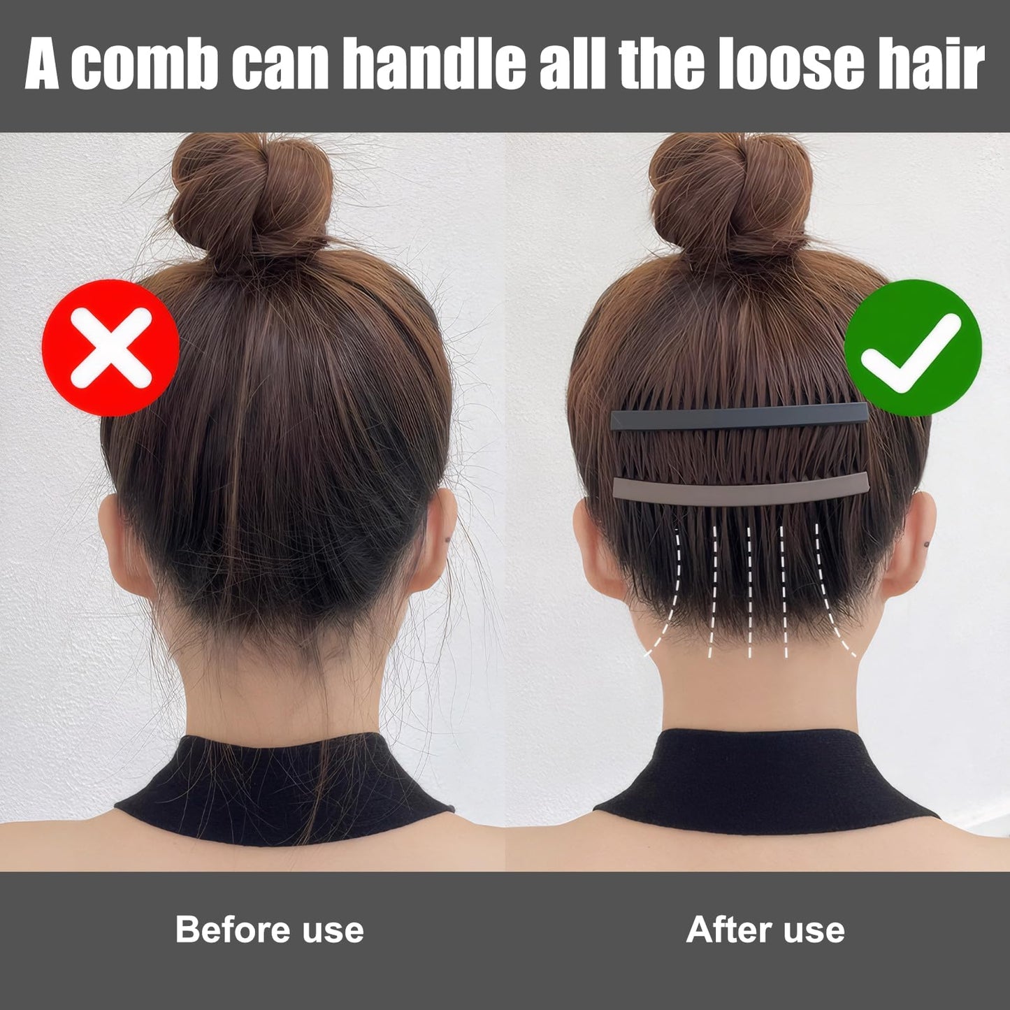 Belligern Hair Wax Stick for Kids,2Pcs 13ml Hair Glue Stick,Hair Wax Stick,Hair Wax Stick Womens with 1 Piece Hair Comb,Long Lasting Hair Slick Stick for Flyaways,Smoothing Frizz Edge