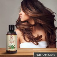 AROMATIKA trust the power of nature Hemp Oil 250ml - 100% Natural & Pure Cold Pressed Carrier Oil - Used for Skin Care - Haircare - Massage - Cosmetics - Aluminum Bottle - Oils Hemp
