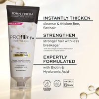 John Frieda PROfiller+ Thickening Shampoo for Thin, Fine Hair, 250ml