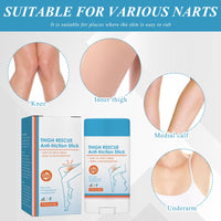 Nadiaen 2PCS Anti Chafe Balm,Anti-Chafe Stick,Anti Chafing Cream Chafing Cream Chub Rub Stick Thigh Friction and Skin Protection Rescue Cream Anti Chafe Waterproof Slip-On Anti-Chafing Stick