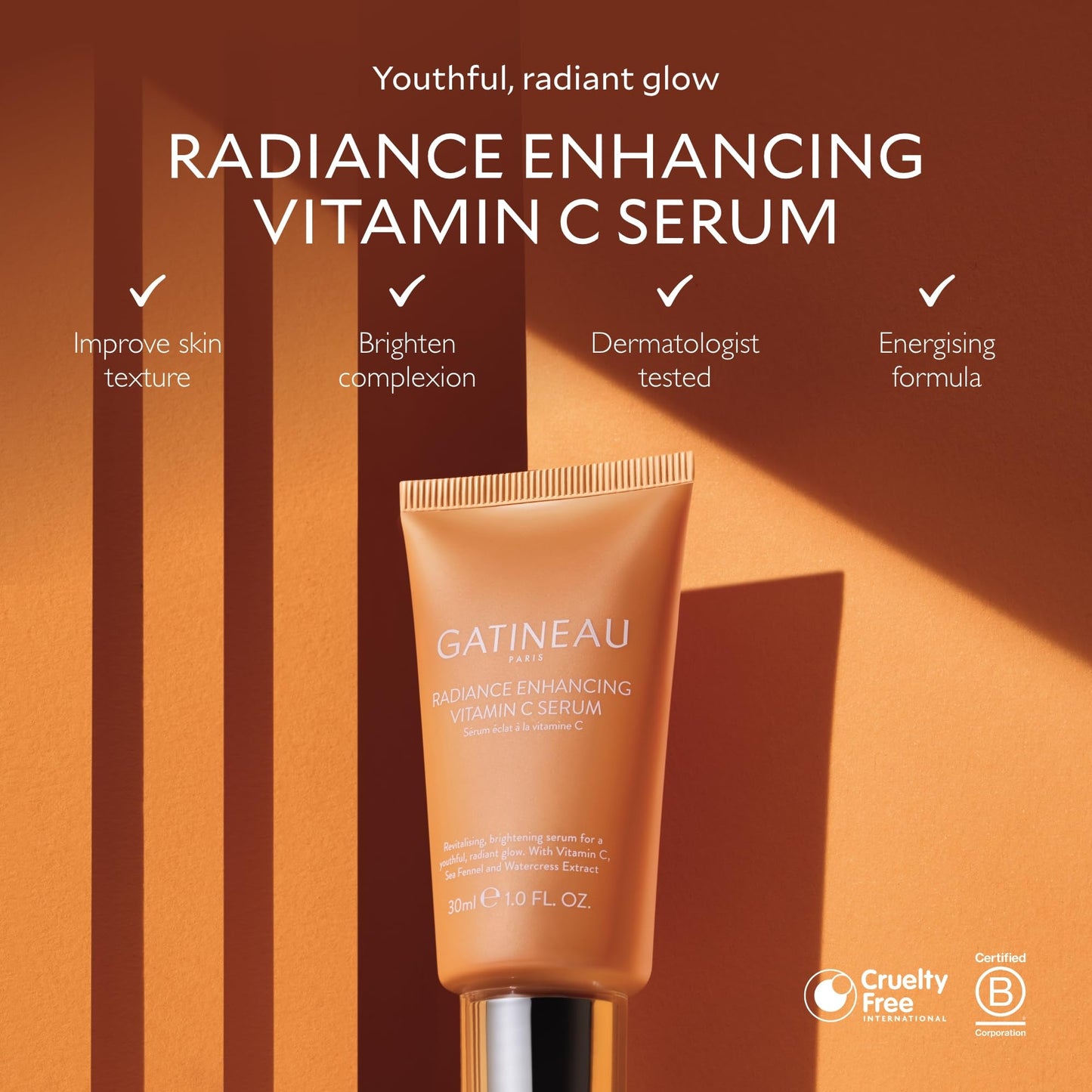 Gatineau GATINEAU Radiance Enhancing Vitamin C Serum - 30ml, Vitamin C & Niacinamide, Brightens Dull & Uneven Skin Tone, Helps Smooth Texture & Improve Skin Clarity, Boosts Radiance & Revitalises Skin