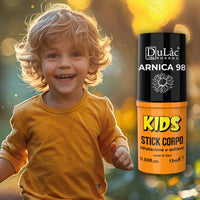 DULÀC FARMACEUTICI 1982 Dulàc - Arnica Stick Kids Body Relief 15 ml, 99% Natural Arnica Cream for Children 6+ Months, Balm for Bruises and Swelling, 70% Arnica Salve Enriched with Aloe, Nickel Tested, Pocket Size