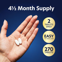 Purely Holistic Magnesium Glycinate 400mg - 270 Magnesium Tablets - for Improved Sleep, Stress Relief & Cramp Defense