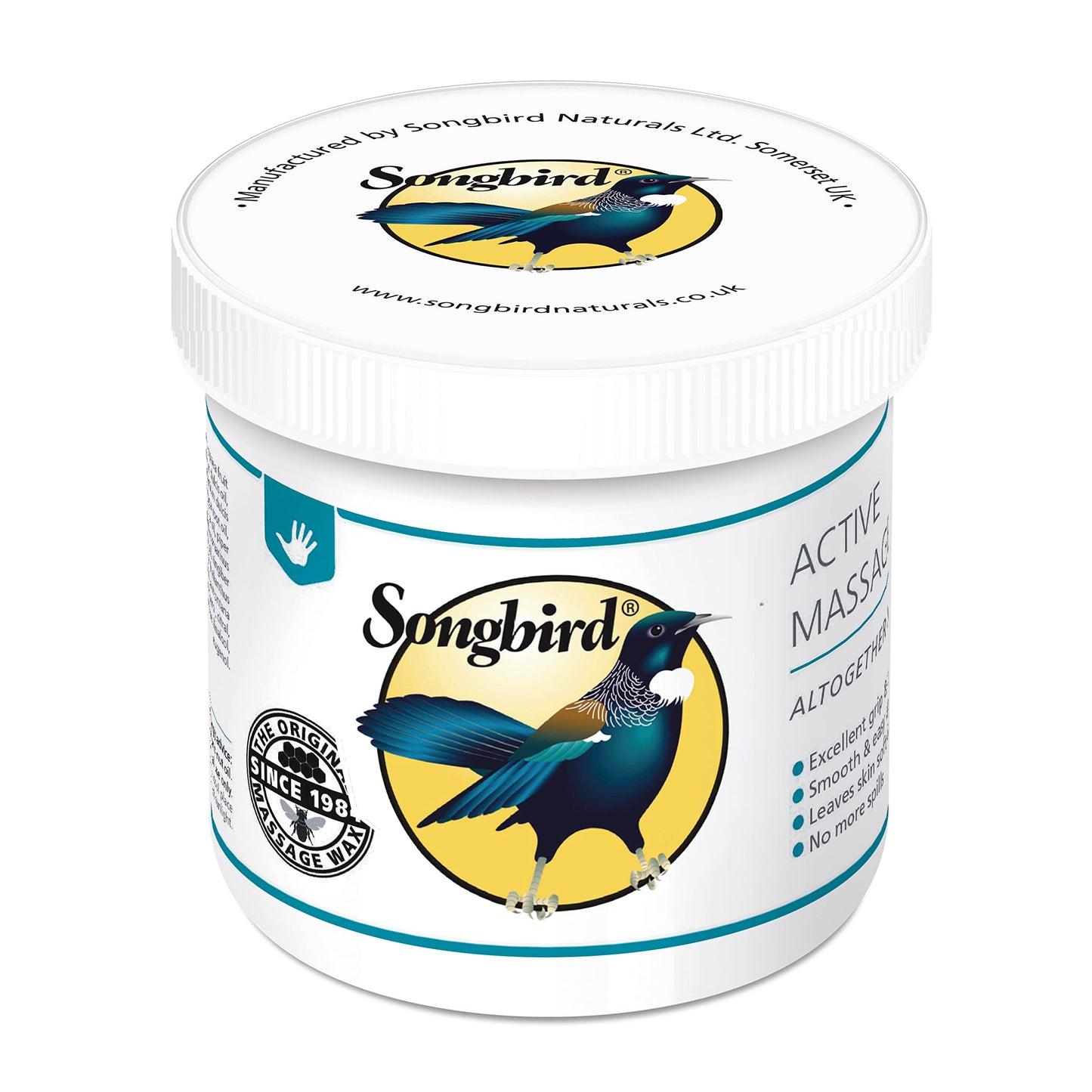 Songbird Naturals Active Massage Wax 550g - Warm & Spicy Scent - Unisex - Adults, Particularly Athletes & Sports Enthusiasts