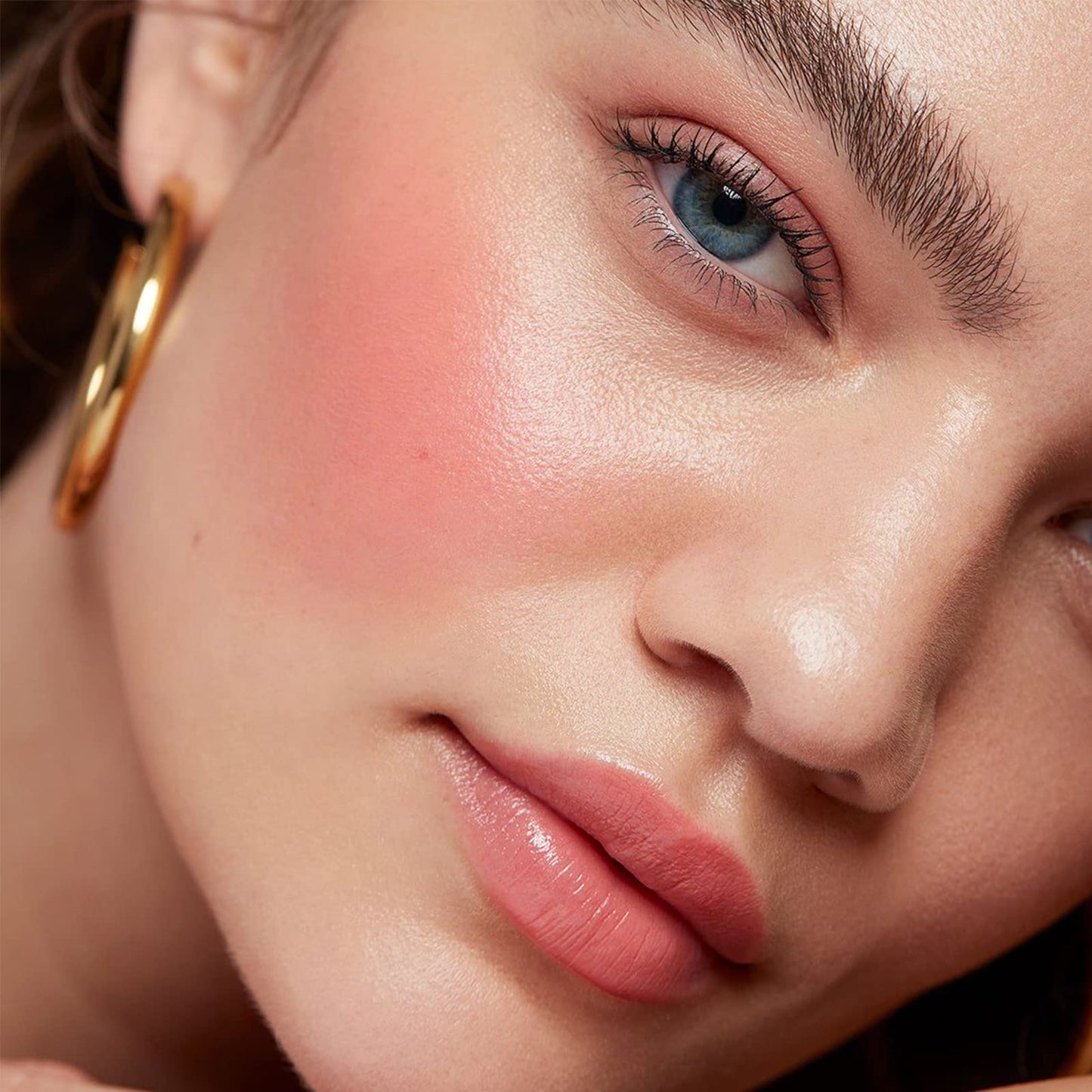 PHOERA Face Cheek Blush Cream Anglicolor Perfect Makeup Cream Blush Cheekcolor, Long-Wear, Matte, Bold, Lightweight, Blends Easily, Contours Cheeks (101#Freesia)