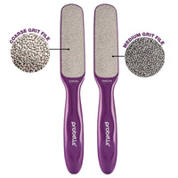 Probelle Double Sided Multidirectional Nickel Foot File Callus Remover - Immediately Reduces calluses and Corns to Powder for Instant Results, Safe Tool (Purple)