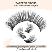 LASHVIEW Lash Clusters 144 Pcs Cluster Lashes DIY Cluster Eyelash Extensions Mega Volume Reusable Individual Lashes Cluster Volume Look Super Thin Band & Soft(Volume,D-10-16mix)