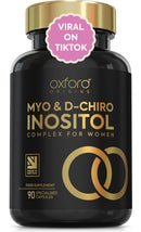 Oxford Origins Myo-Inositol PCOS Supplement for Women | Made in The UK | High Strength Myo Inositol D Chiro Inositol Tablets with Folic Acid | Menopause Supplements | Pregnancy Vitamins for Women | 90 Capsules