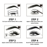 Lanciley Individual Lashes 144 Clusters Lashes DIY Eyelash Extensions False Eyelashes Individual Natural Soft Reusable Easy to Use C/D Curl 10/12/14/15/16mm - L28