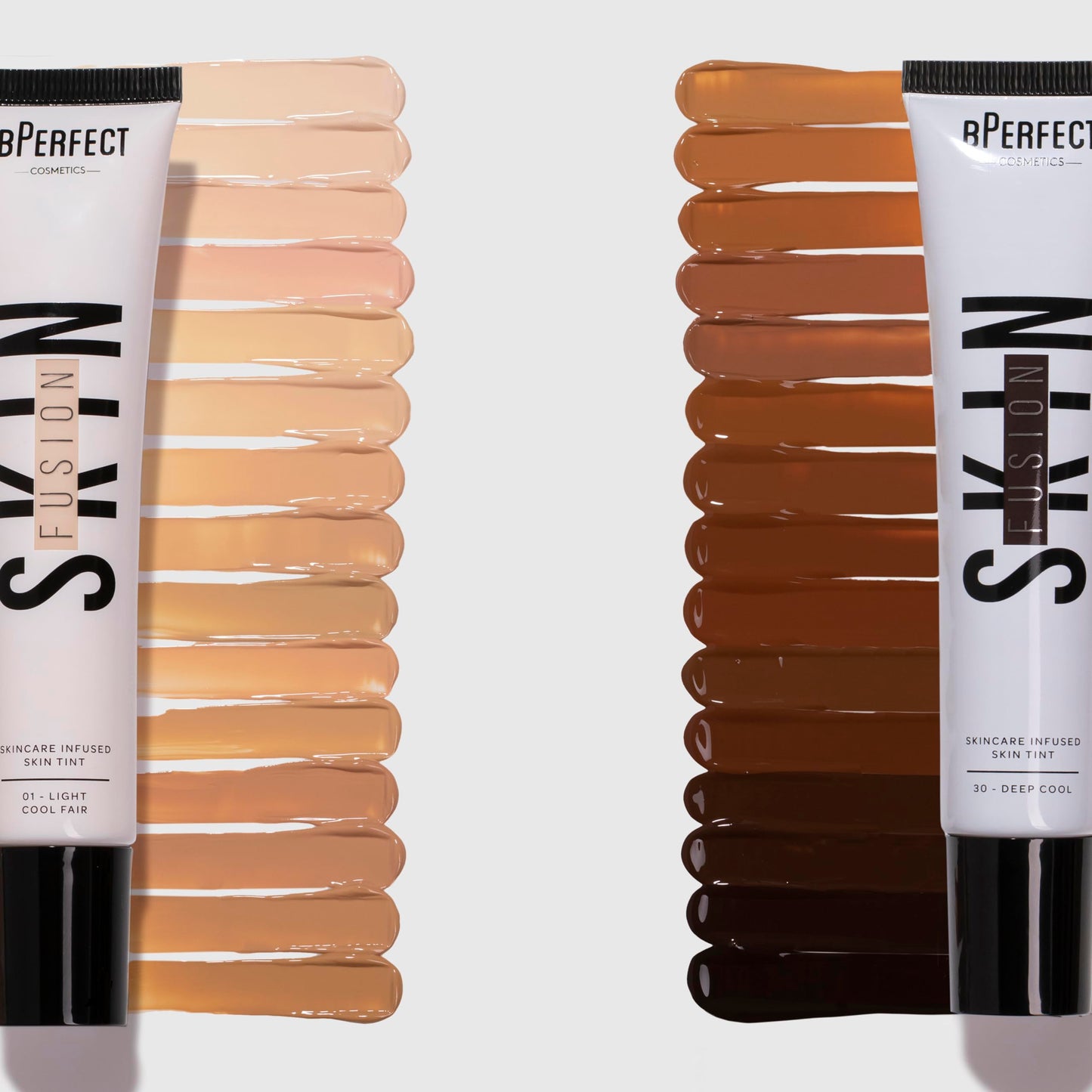 BPerfect Skin Fusion Skin Tint SPF 25 – Lightweight, Buildable Skincare Hybrid for a Radiant, Natural-Look Base – Shade 10 Light/Medium Neutral Peach, 30ml