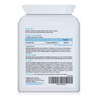swiss bioenergetics Vitamin D3 4000 IU Tablets, 1 Year Supply - 365 Easy to Swallow high Strength Micro-Tablets - Vegetarian Vitamin D Supplement to Boost the Immune System and Support Bone Health - Made in the UK