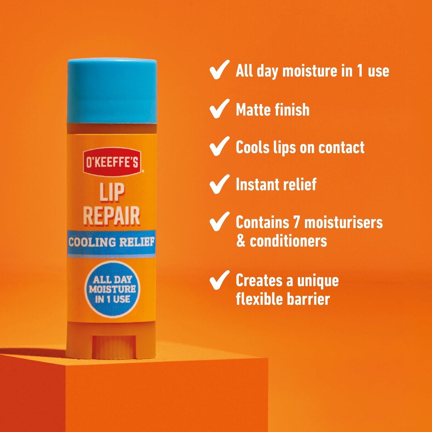 O'Keeffe's Lip Repair Cooling Relief Lip Balm 4.2g (Pack of 3)