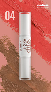 Andreia Professional MAKEUP - Easy Duo Sculpt & Blush Stick - Blush & Contouring 2 in 1 - Creamy, blendable Texture - Colours 04 Dark Contour - 10g
