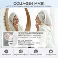 Allony Deep Collagen Anti Wrinkle Mask, Biodance Collagen Mask Overnight, Deep Collagen Overnight Mask, Deep Hydration, Firming and Repairing(4pcs)