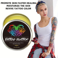 ISBEAUSOLS 2PCS Tattoo Butter - Tattoo Aftercare - Tattoo Aftercare Body Butter for Color Enhancement，Hydrating，Nourishing - Natural Tattoo Body Moisturiser - Tattoo Aftercare Butter Balm & Cream