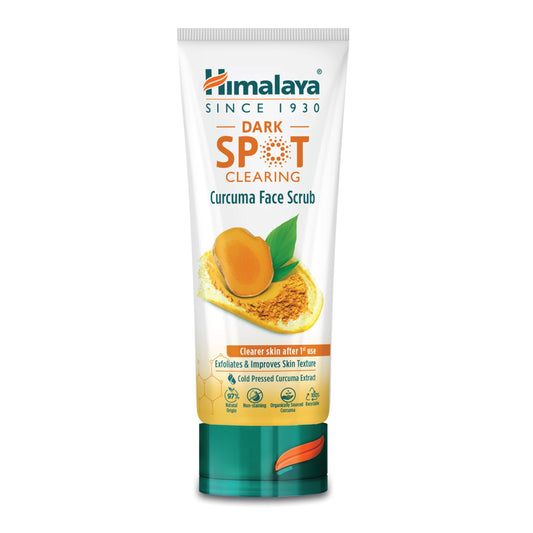 Himalaya Dark Spot Clearing Curcuma Face Scrub, Exfoliates and Improves Skin Texture, 75ml