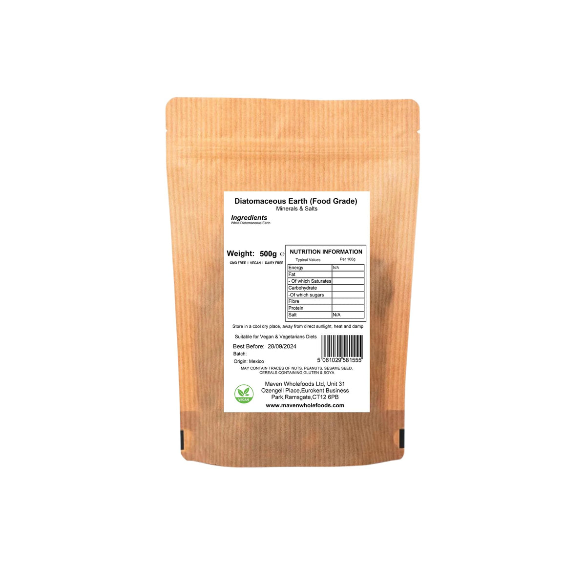Maven wholefoods Maven Wholefoods Diatomaceous Earth Ultrafine Powder 500g (Food Grade) Special Grade | 100% Freshwater & Non Toxic | Natural | Multipurpose Household Essential (500g)