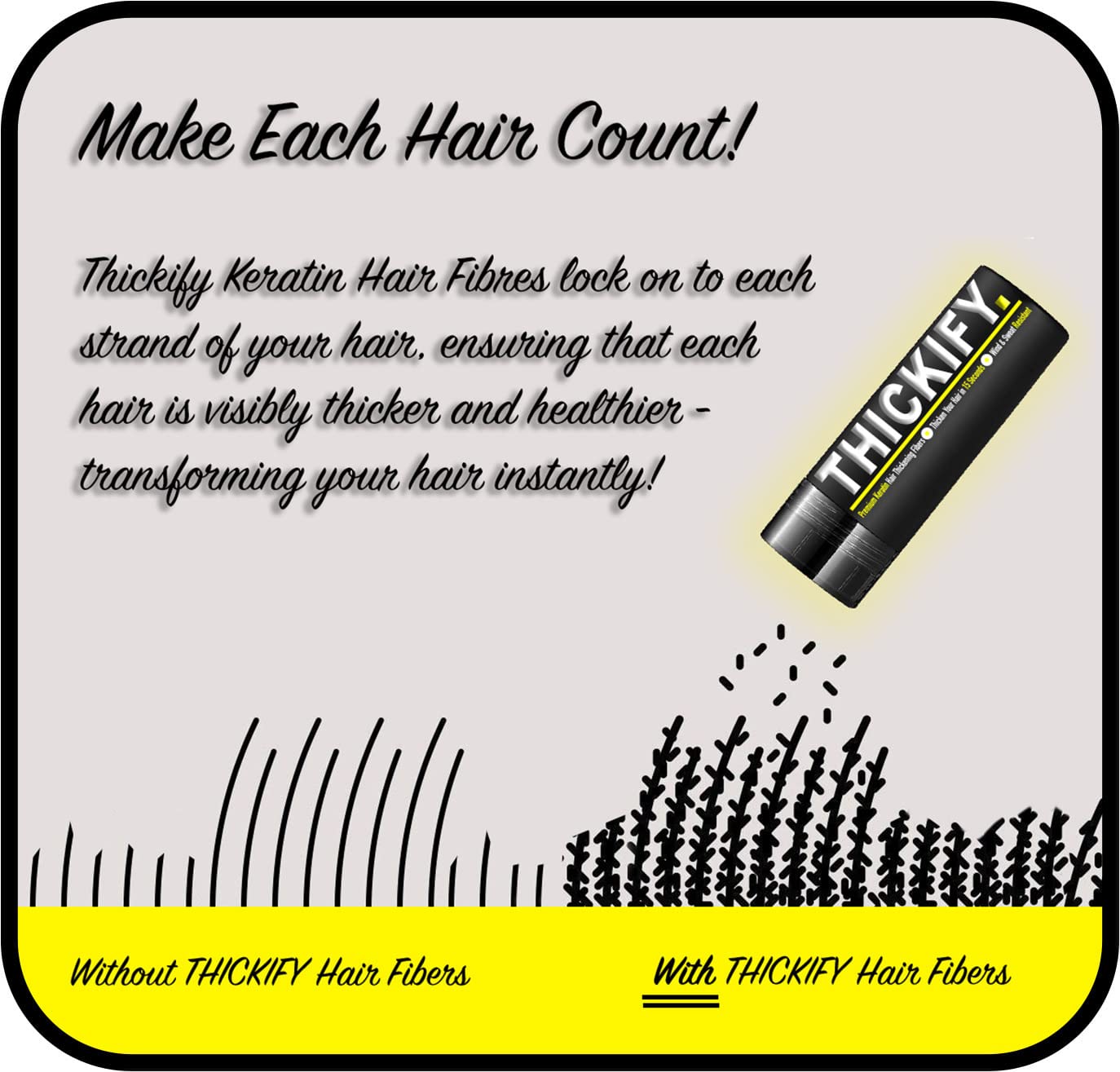 THICKIFY Thickening Fibres for Thinning Hair, 28g Bottle, Auburn, Unscented, Powder, Adult, Unisex Adult