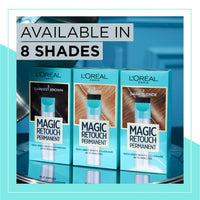L'Oreal Paris L'Oréal Paris Magic Retouch Permanent Root Concealer, 10-Minute Grey Hair Dye for 100% Root Coverage, Long Lasting 4-Week Colour, Shade Blonde 8, Precision Applicators for All Hair Textures