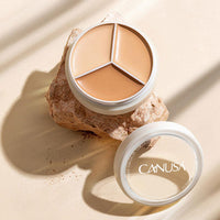 CANUSA Canusa Concealer | Full Coverage | Tri-Color Concealer | Vibrant Color | Waterproof | Long Lasting | Concealer Foundation