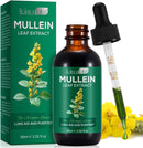 Mullein Drops for Lungs -  Mullein Leaf Extract with Chlorophyll for Lung and Respiratory Support, Mullein Herbal Supplements, 2.02 fl oz (60ml)