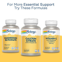 SOLARAY Solaray Calcium Citrate with Vitamin D - 90 Capsules - 1000mg Calcium as Citrate and Carbonate & 400 IU Vitamin D3 - Supports Bones, Teeth & Muscle Function - Highly Absorbable - Lab Verified