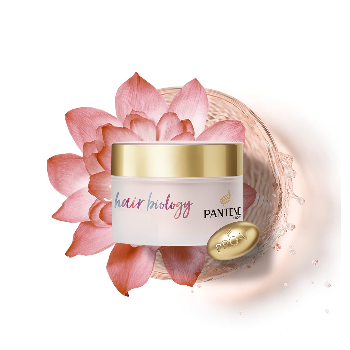 Pantene Hair Biology Hair Mask Full and Vibrant, Rejuvenating Hair Thickener Mask, Hair Repair Treatment For Fine, Thinning and Coloured Hair, 0% Parabens, Colourants and Mineral Oils, 160ml