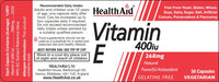 HealthAid Vitamin E 400iu, 30 Capsules