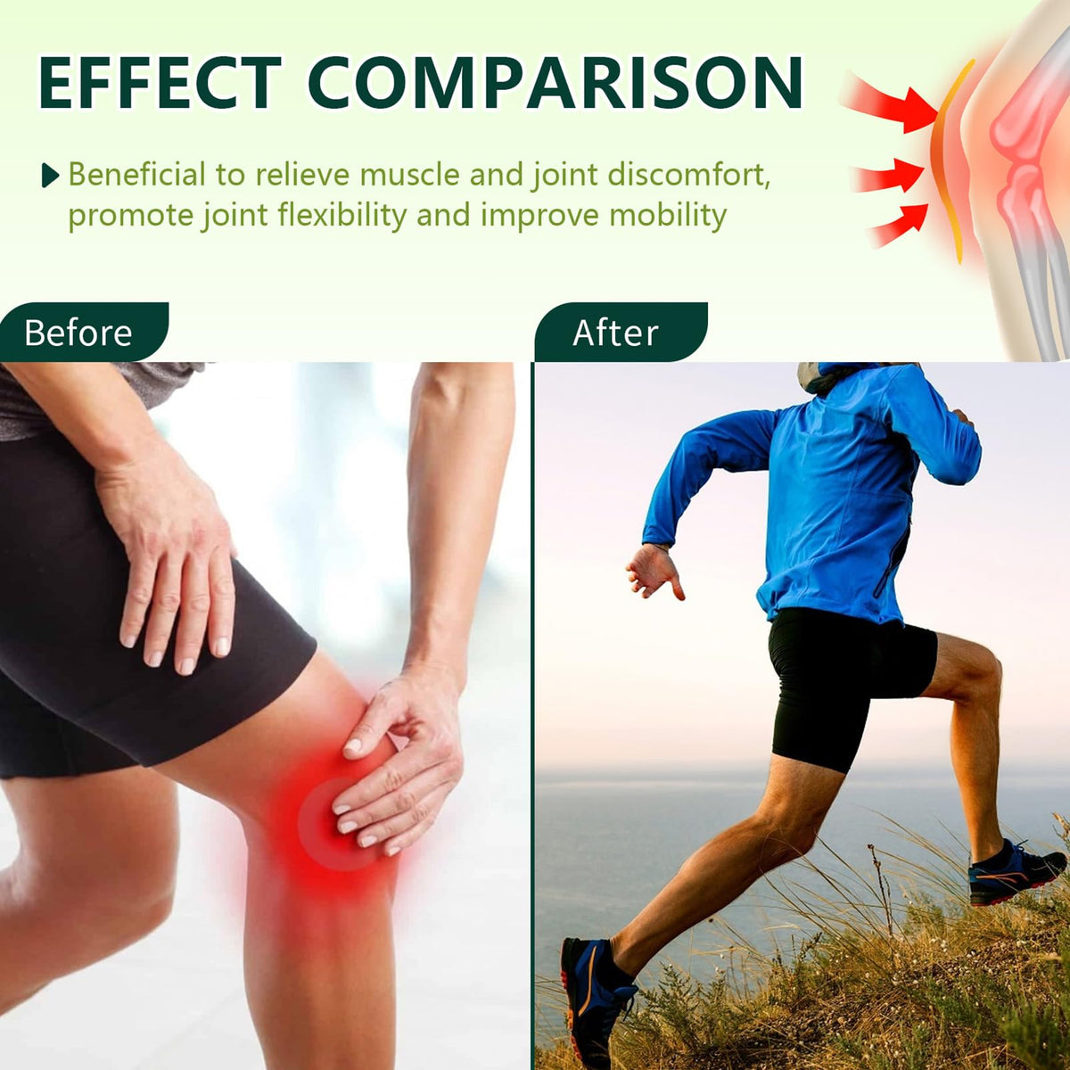 ISBEAUSOLS Miracle Balm -Joint & Muscle Pain Relief Cream -Arnica Cream Leg Rescue Balm -Post-Workout Body Moisturiser for Knee/Shoulder -Soothing Joint Relief Gel with Natural Ingredients -You Feel Relaxed