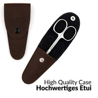 marQus Solingen Scissors - Cuticle Scissors Germany - Curved Blade, Nail Scissors Germany - Pedicure Beauty Grooming Kit for Nail, Eyebrow, Eyelash, Dry Skin - Nail sicssors